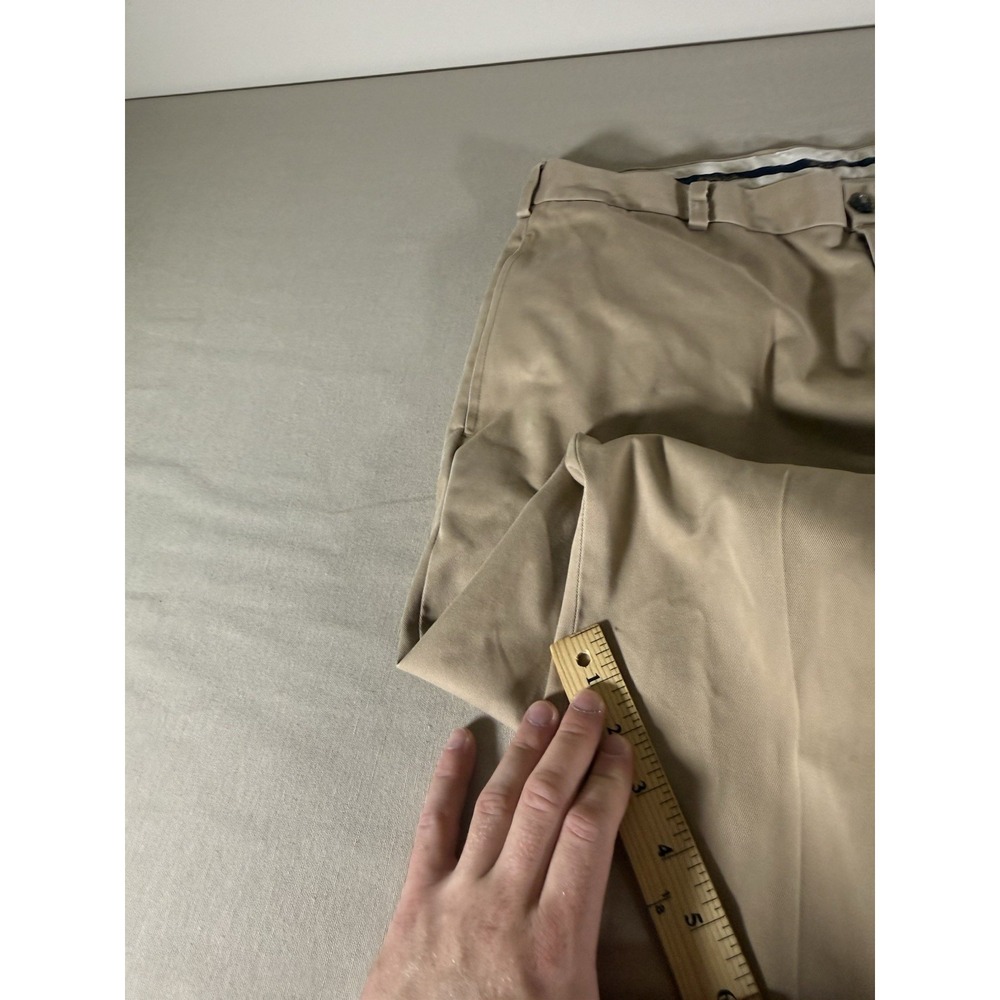 Brooks Brothers Advantage Chino Pants Size 38x32 Tan Clark Fit 100% Cotton - Picture 12 of 15